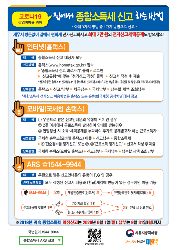 종합소득세 전자신고 방법안내_1